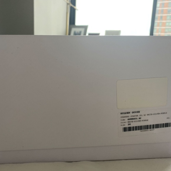 GOLDEN GOOSE STARTER SNEAKERS IN WHITE AND SILVER - Picture 6 of 6